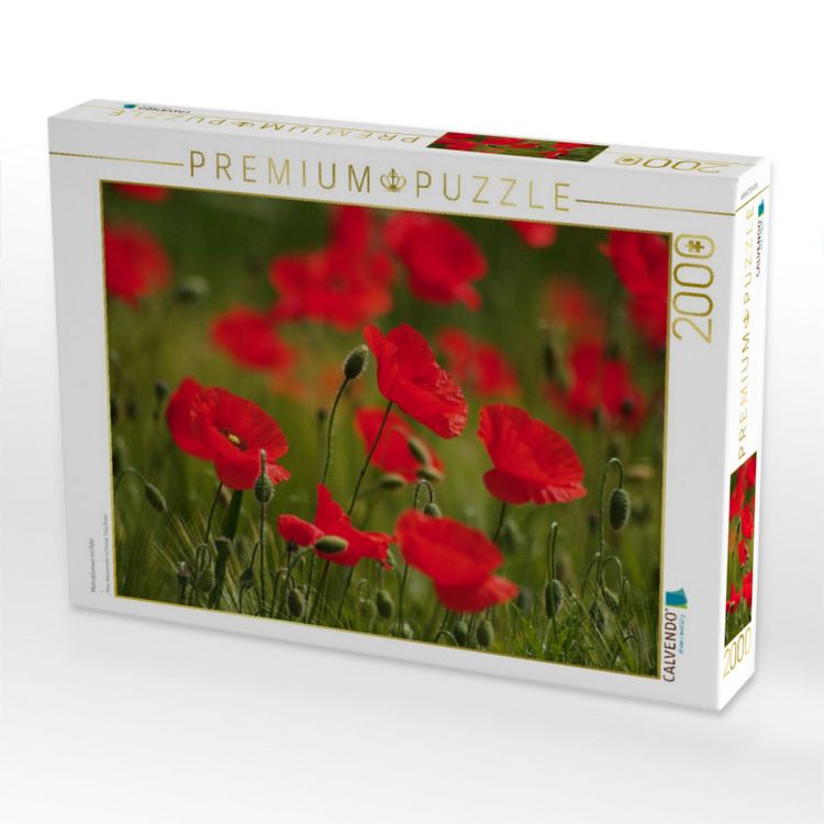Produktbild: CALVENDO Puzzle Mohnblumen im Feld | 2000 Teile Lege-Gr&ouml;&szlig;e 90x67cm Foto-Puzzle f&uuml;r gl&uuml;ckliche Stunden