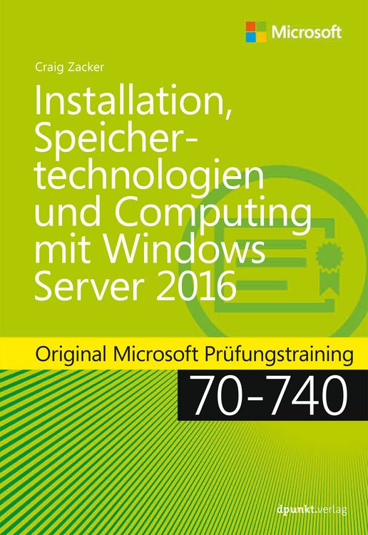 Produktbild: Installation, Speichertechnologien und Computing mit Windows Server 2016