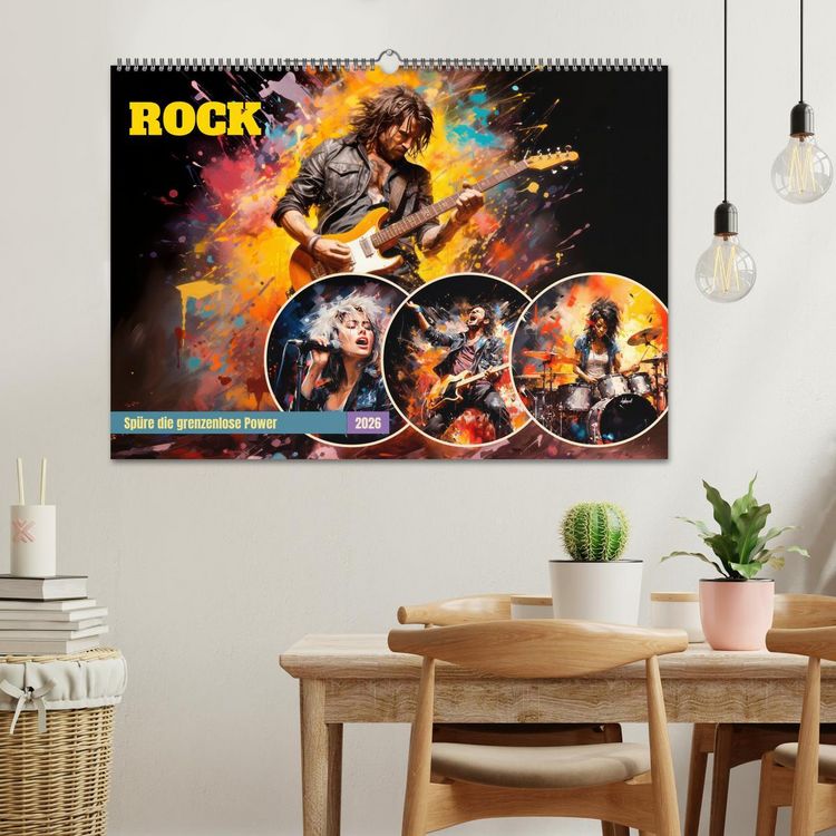 Produktbild: ROCK Sp&uuml;re die grenzenlose Power (Wandkalender 2026 DIN A2 quer), CALVENDO Monatskalender