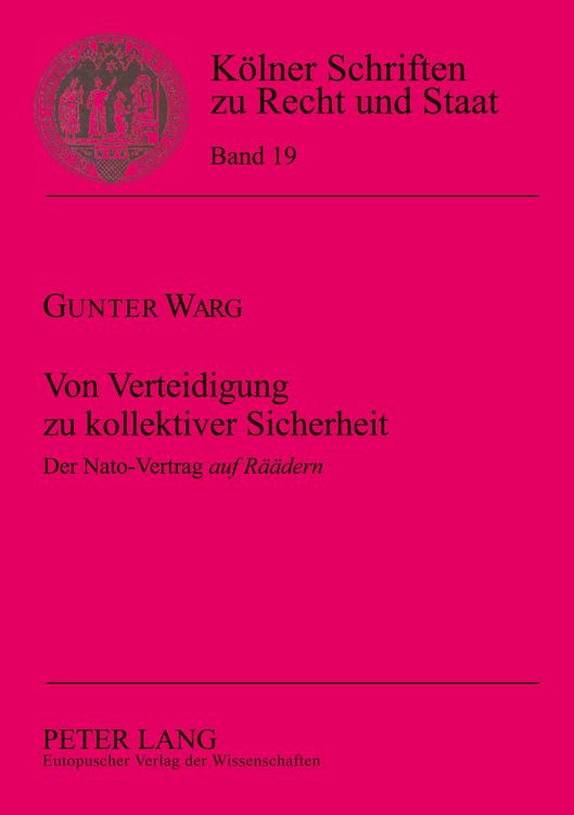 Produktbild: Von Verteidigung zu kollektiver Sicherheit
