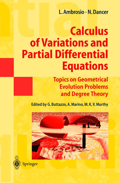 Produktbild: Calculus of Variations and Partial Differential Equations