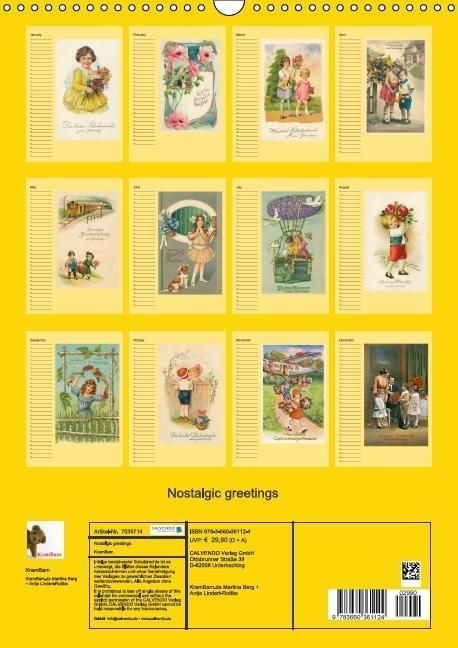 Produktbild: Nostalgic greetings (Wall Calendar perpetual DIN A3 Portrait)