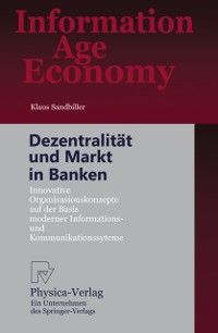 Produktbild: Dezentralit&auml;t und Markt in Banken