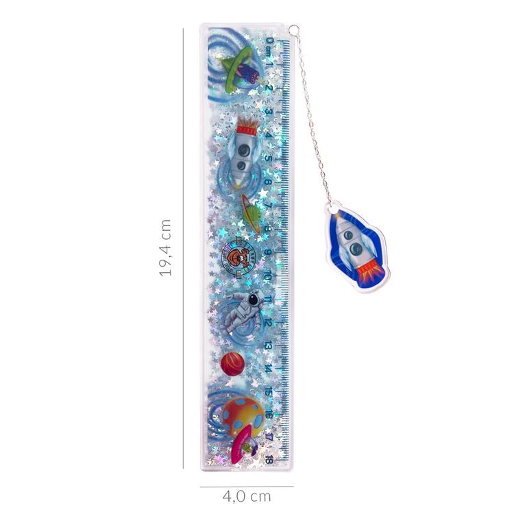 Produktbild: Space Galaxy Lineal Lesezeichen 18cm