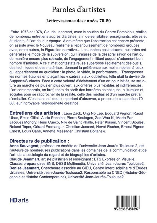 Produktbild: Paroles d'artistes