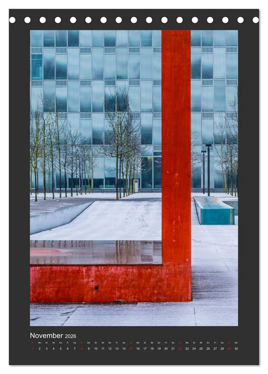 Produktbild: Plakative Architektur (Tischkalender 2026 DIN A5 hoch), CALVENDO Monatskalender