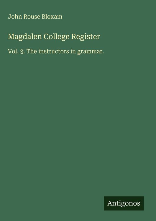 Produktbild: Magdalen College Register