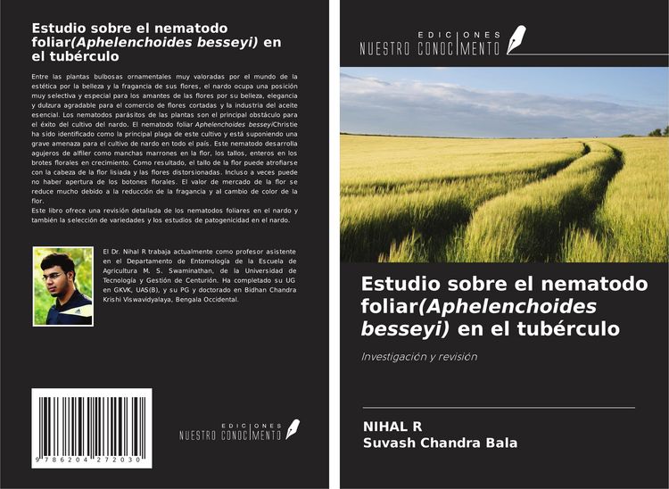 Produktbild: Estudio sobre el nematodo foliar(Aphelenchoides besseyi) en el tub&eacute;rculo