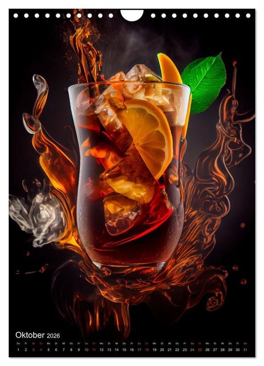 Produktbild: Cocktails - Bew&auml;hrter Genuss neu interpretiert (Wandkalender 2026 DIN A4 hoch), CALVENDO Monatskalender