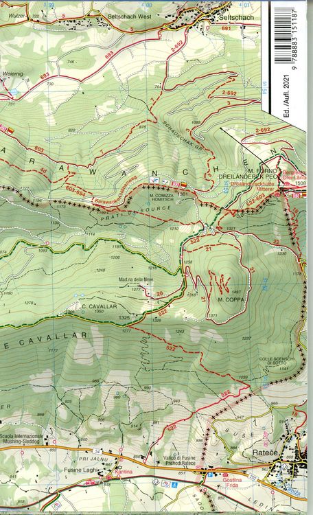 Produktbild: Wanderkarte 19 Alpi Giulie