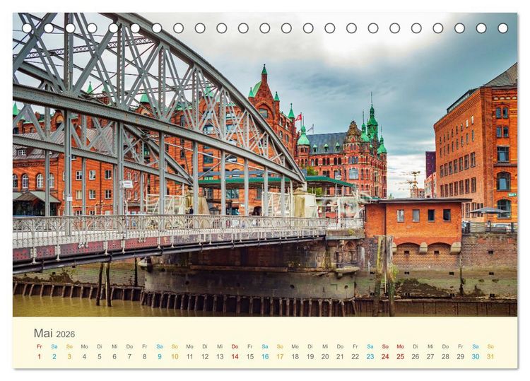 Produktbild: Deutsche Br&uuml;cken (Tischkalender 2026 DIN A5 quer), CALVENDO Monatskalender