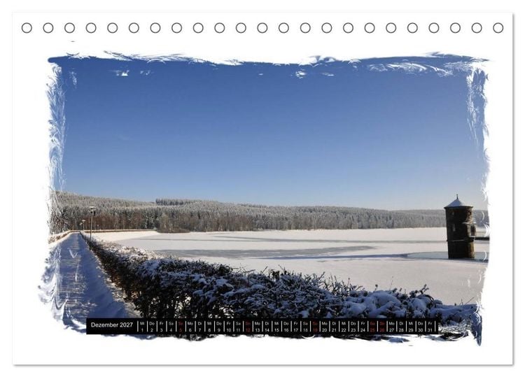 Produktbild: Blick ins Erzgebirge (Tischkalender 2027 DIN A5 quer), CALVENDO Monatskalender