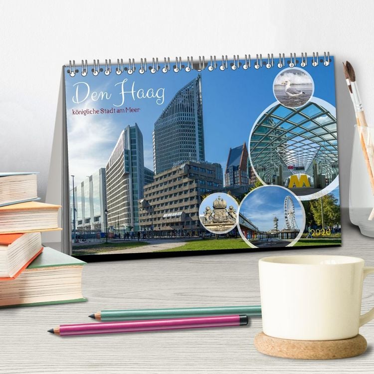 Produktbild: Den Haag - k&ouml;nigliche Stadt am Meer (Tischkalender 2026 DIN A5 quer), CALVENDO Monatskalender