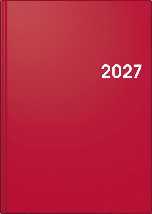 Produktbild: BRUNNEN 1079561017 Buchkalender Mod. 795 2027 A5, Kunststoff, rot