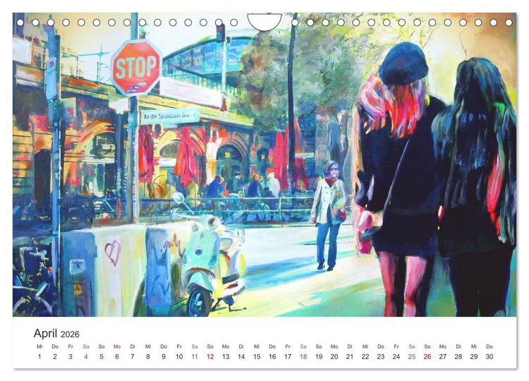 Produktbild: Berlin erlebt und gemalt - Ren&eacute;e K&ouml;nig (Wandkalender 2026 DIN A4 quer), CALVENDO Monatskalender