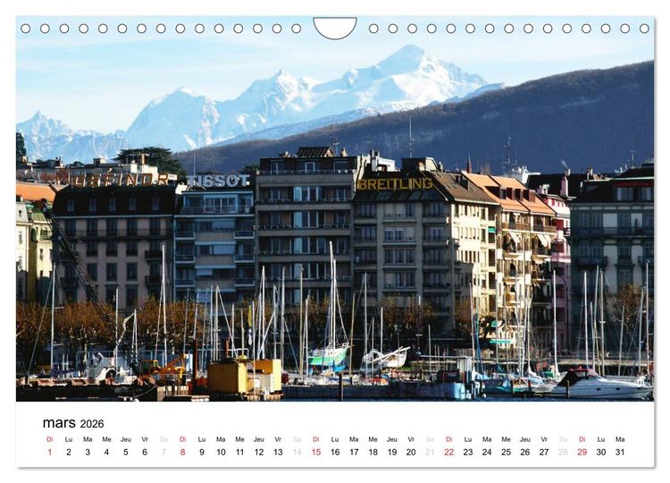 Produktbild: Gen&egrave;ve Points de vue (Calendrier mural 2026 DIN A4 vertical), CALVENDO calendrier mensuel