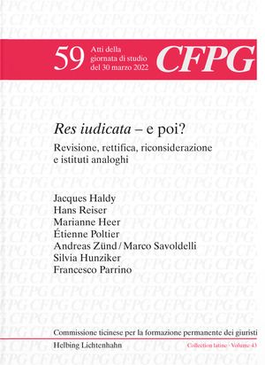Produktbild: Res iudicata &ndash; e poi?