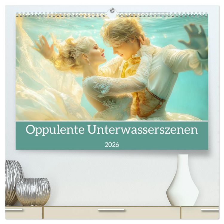 Produktbild: Opulente Unterwasserromanzen (hochwertiger Premium Wandkalender 2026 DIN A2 quer), Kunstdruck in Hochglanz
