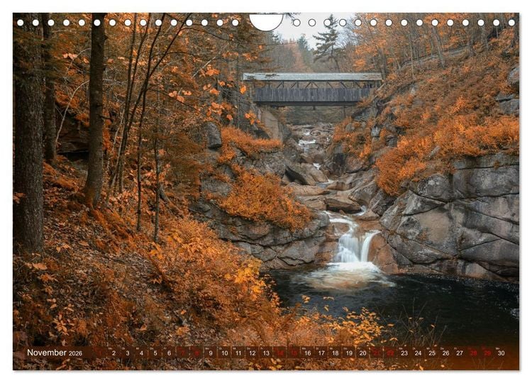 Produktbild: Neu England, Indian Summer (Wandkalender 2026 DIN A4 quer), CALVENDO Monatskalender