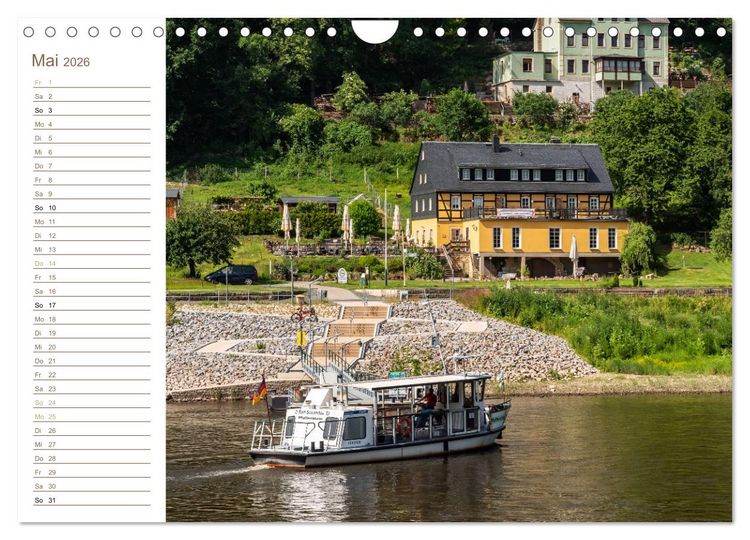 Produktbild: K&ouml;nigstein Perspektiven - Elbsandstein (Wandkalender 2026 DIN A4 quer), CALVENDO Monatskalender