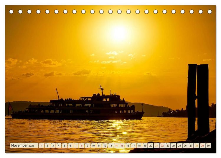 Produktbild: Bodensee - "Die D&ouml;rfer sind wie ein Garten ..." (Rainer Maria Rilke) (Tischkalender 2026 DIN A5 quer), CALVENDO Monatskalender