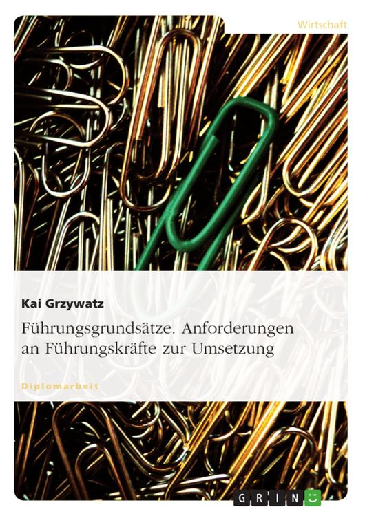 Produktbild: Anforderungen an F&uuml;hrungskr&auml;fte zur Umsetzung von F&uuml;hrungsgrunds&auml;tzen