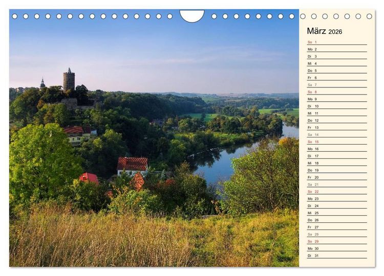 Produktbild: Saale-Unstrut - Region aus Wein und Stein (Wandkalender 2026 DIN A4 quer), CALVENDO Monatskalender