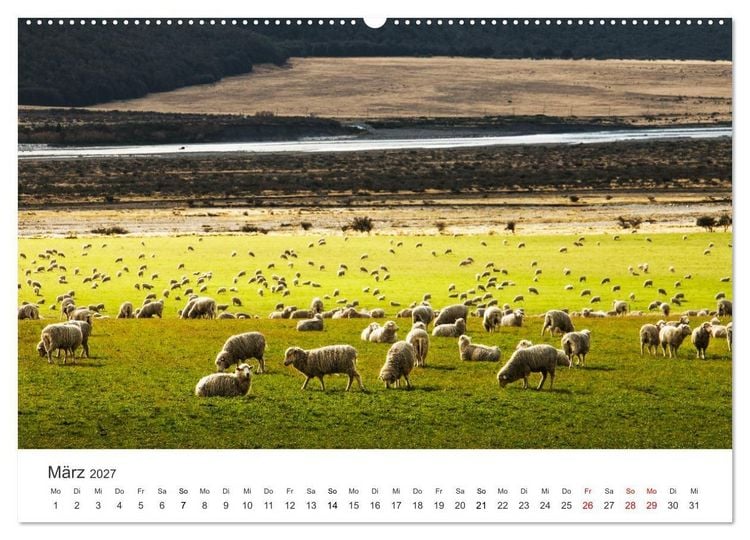 Produktbild: Naturschauspiel Neuseeland (Wandkalender 2027 DIN A2 quer), CALVENDO Monatskalender