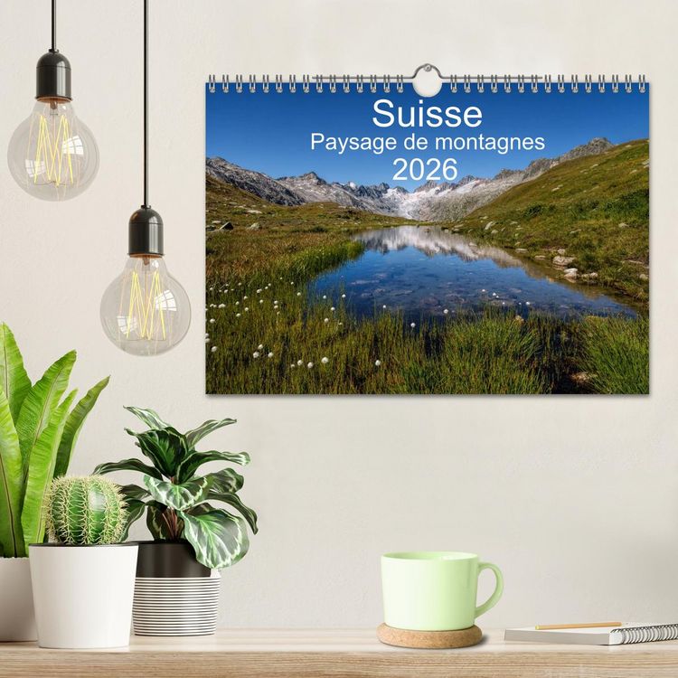Produktbild: Suisse - Paysage de montagnes 2026 (Calendrier mural 2026 DIN A4 vertical), CALVENDO calendrier mensuel