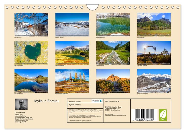 Produktbild: Idylle in Forstau (Wandkalender 2027 DIN A4 quer), CALVENDO Monatskalender