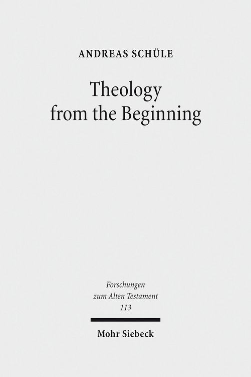 Produktbild: Theology from the Beginning