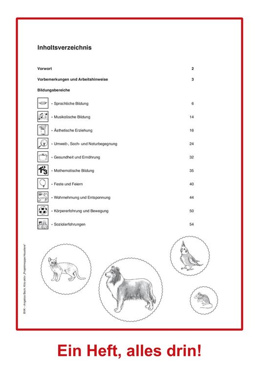 Produktbild: Kita aktiv Projektmappe Haustiere