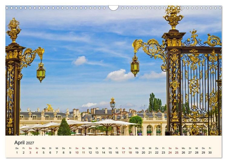 Produktbild: Nancy und Metz &ndash; Kulturelle Sch&auml;tze in Lothringen (Wandkalender 2027 DIN A3 quer), CALVENDO Monatskalender