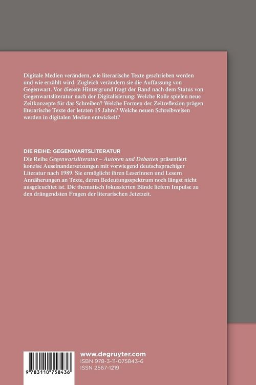 Produktbild: Literatur nach der Digitalisierung
