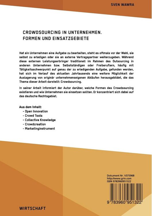 Produktbild: Crowdsourcing in Unternehmen. Formen und Einsatzgebiete
