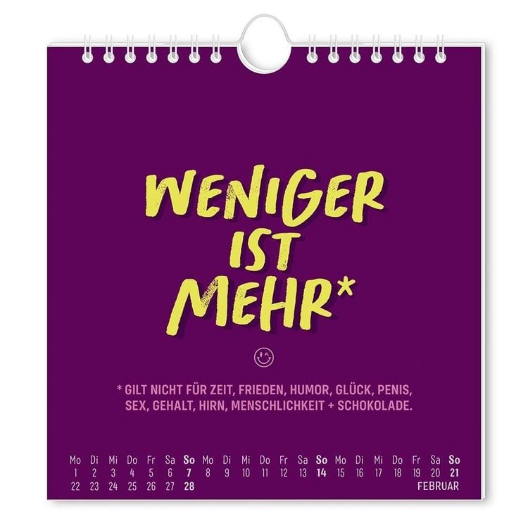 Produktbild: Postkartenkalender 2027 'Nen Schei&szlig; muss ich!