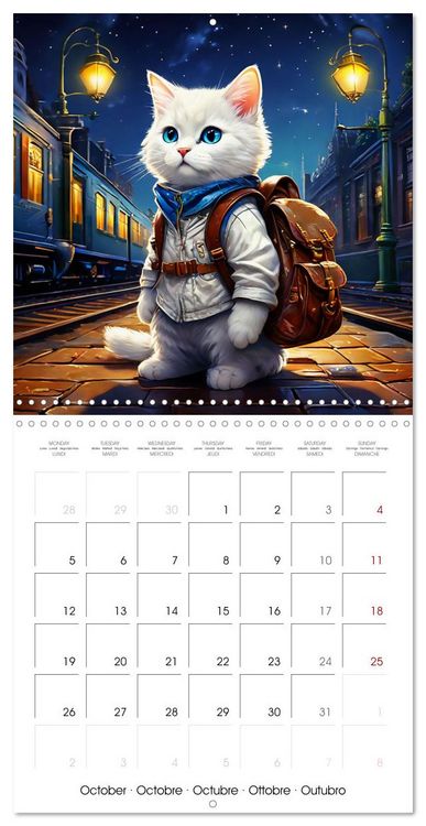 Produktbild: Cute pets discover the world (Wall Calendar 2026 12 &times; 12 Inch) CALVENDO 12 Month Wall Calendar