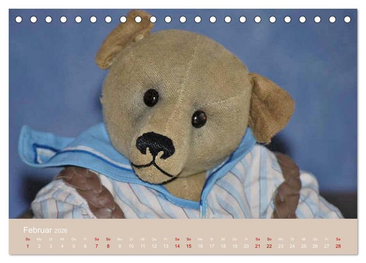 Produktbild: Robin der B&auml;r (Tischkalender 2026 DIN A5 quer), CALVENDO Monatskalender