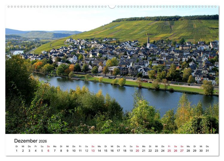 Produktbild: Bernkastel-Kues an der Mosel (hochwertiger Premium Wandkalender 2026 DIN A2 quer), Kunstdruck in Hochglanz