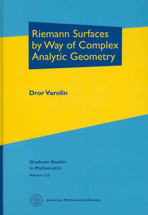 Produktbild: Varolin, D: Riemann Surfaces by Way of Complex Analytic Geo