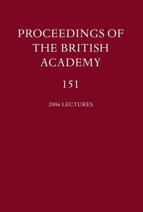 Produktbild: Marshall Cbe Fba, P: Proceedings of the British Academy, Vol