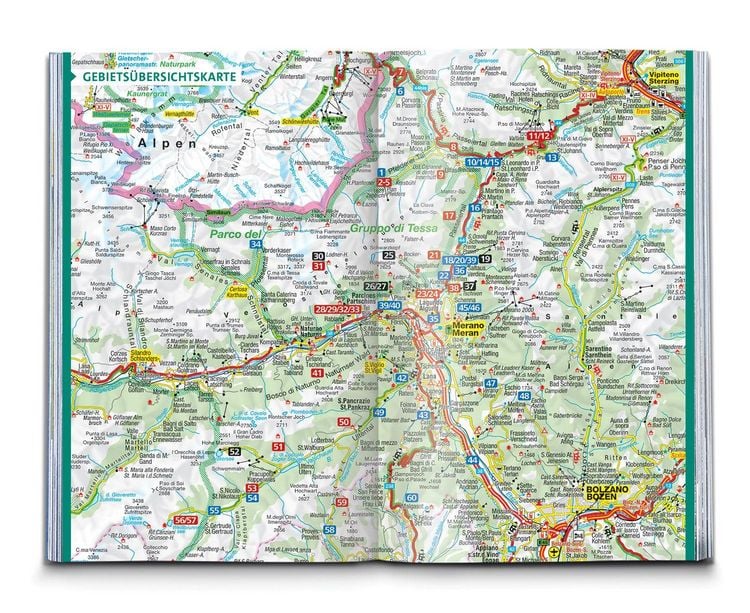 Produktbild: KOMPASS Wanderf&uuml;hrer Meran und Umgebung, Passeiertal, Texelgruppe, Ultental, 60 Touren mit Extra-Tourenkarte