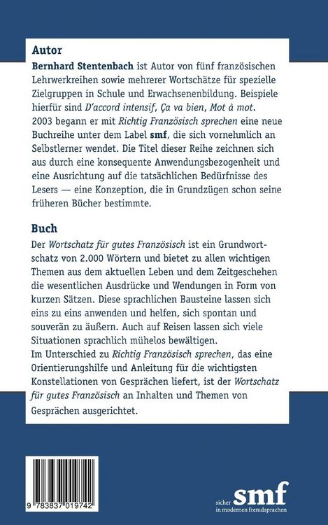 Produktbild: Wortschatz f&uuml;r gutes Franz&ouml;sisch