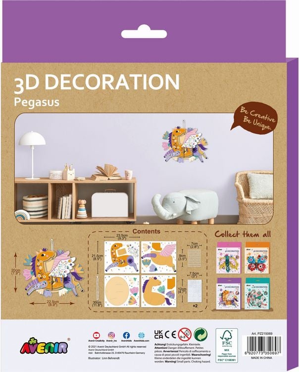 Produktbild: 3D Dekoration Pegasus