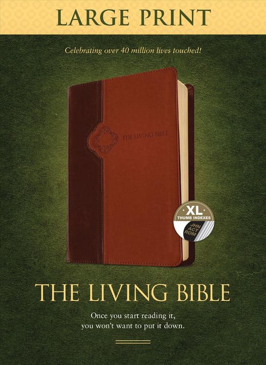 Produktbild: The Living Bible Large Print Edition, Tutone