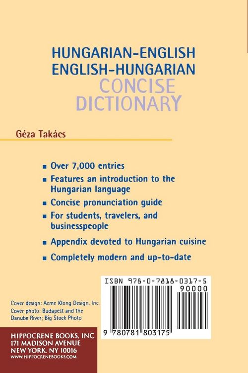 Produktbild: Hungarian-English/English-Hungarian Concise Dictionary