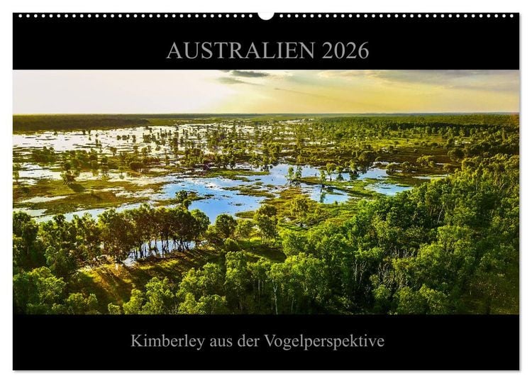 Produktbild: Australien 2026 Kimberley aus der Vogelperspektive (Wandkalender 2026 DIN A2 quer), CALVENDO Monatskalender