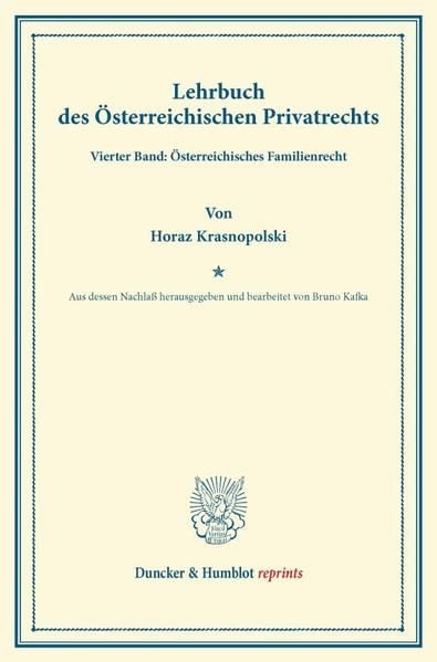 Produktbild: Lehrbuch des &Ouml;sterreichischen Privatrechts.