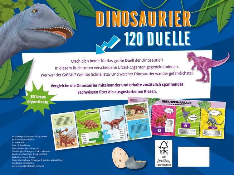 Produktbild: 120 Duelle Dinosaurier