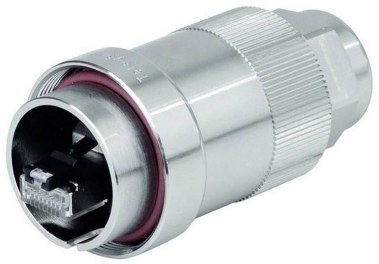 Produktbild: Teleg&auml;rtner 100007387 TOC Steckerset IP68 100007387 Stecker, gerade Polzahl Sensoren 8P8C Metall 1 St.